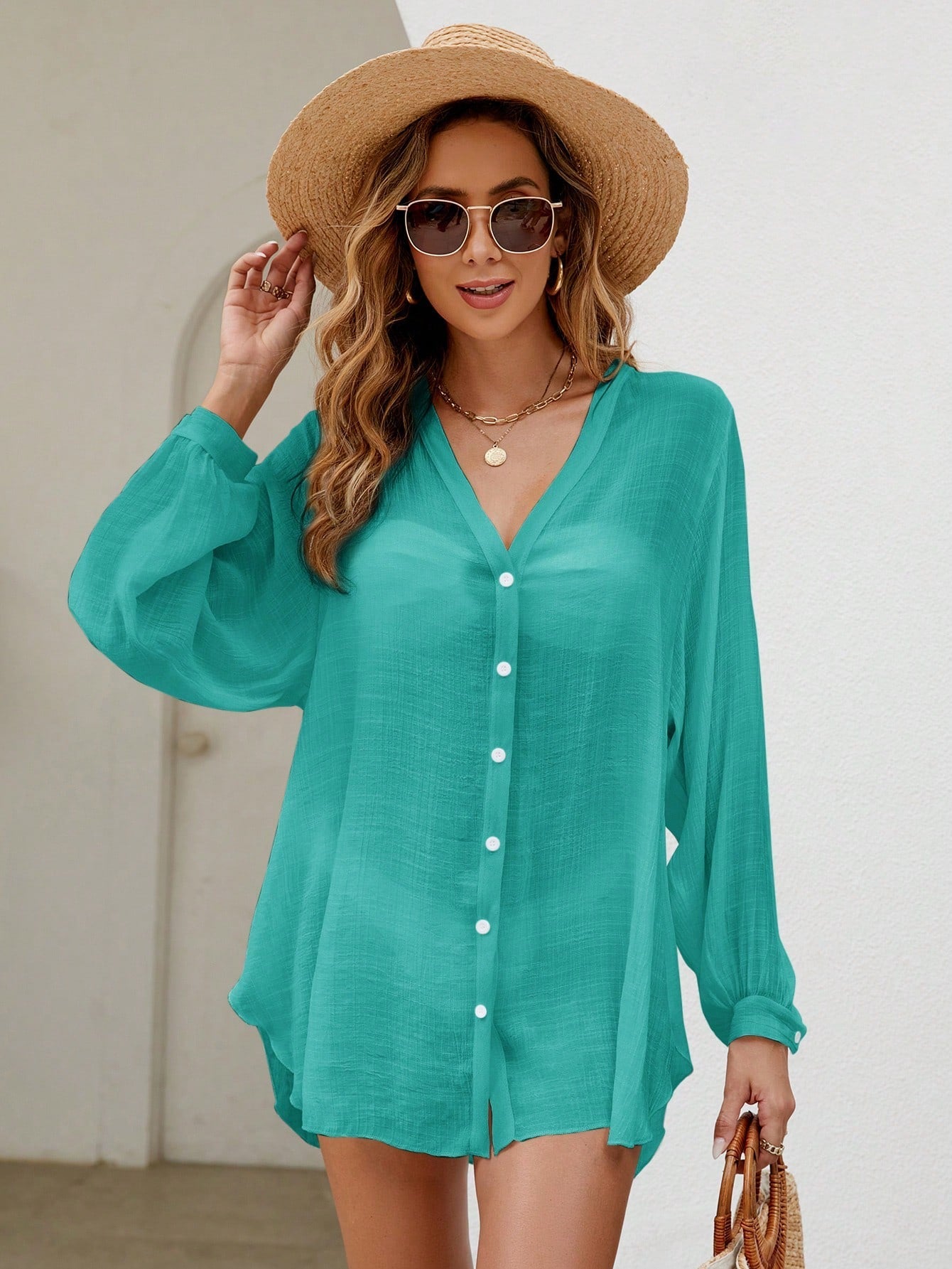 Saída de Praia Camisa Claire