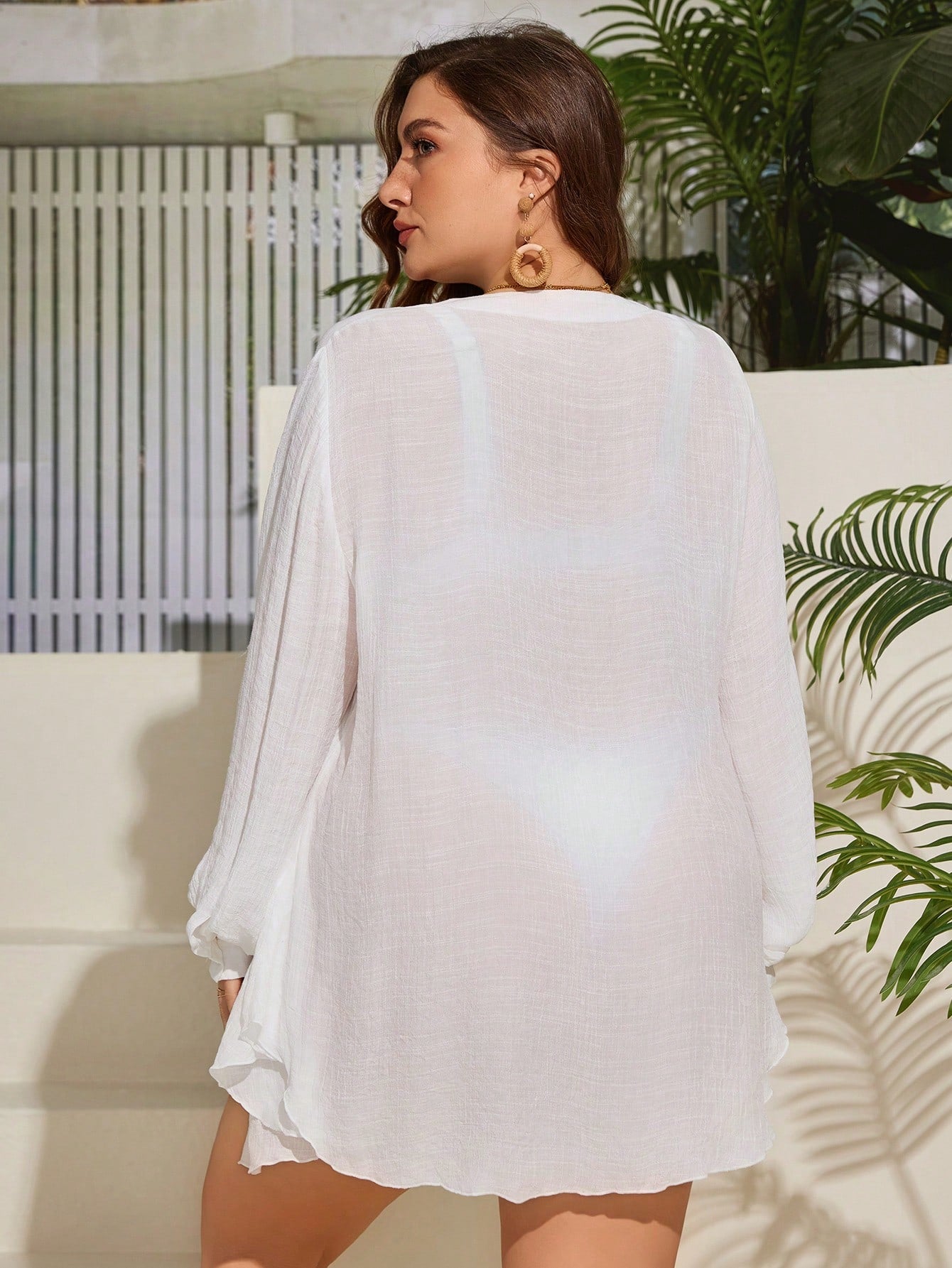 Saída de Praia Plus Size Meredith