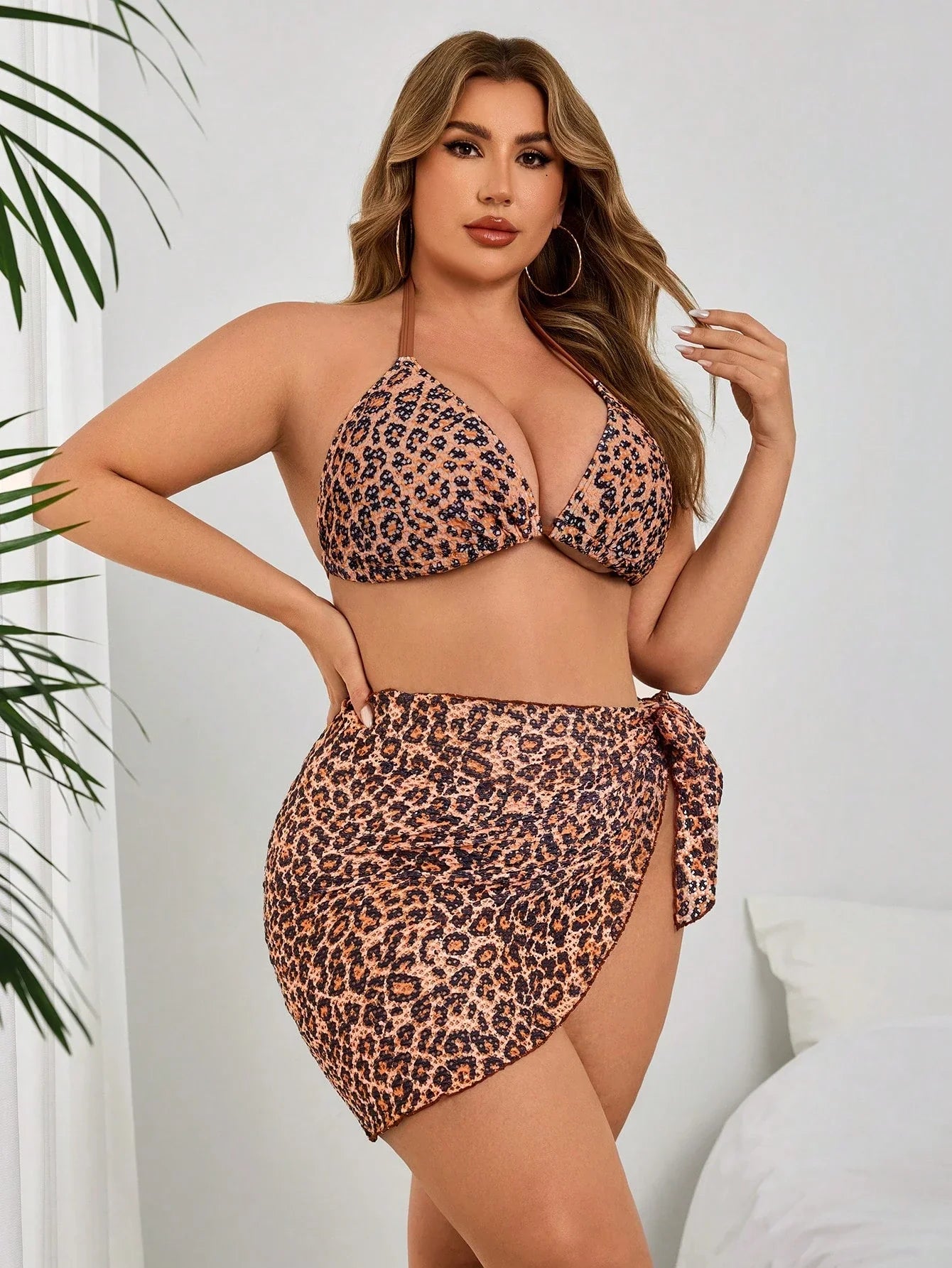 Conjunto Biquíni 3 Peças Plus Size Olyza