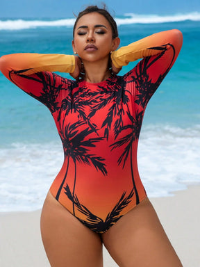 Maiô Plus Size Tropical Esporte Eduarda