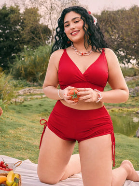 Conjunto Biquíni 3 Peças Plus Size Dalani