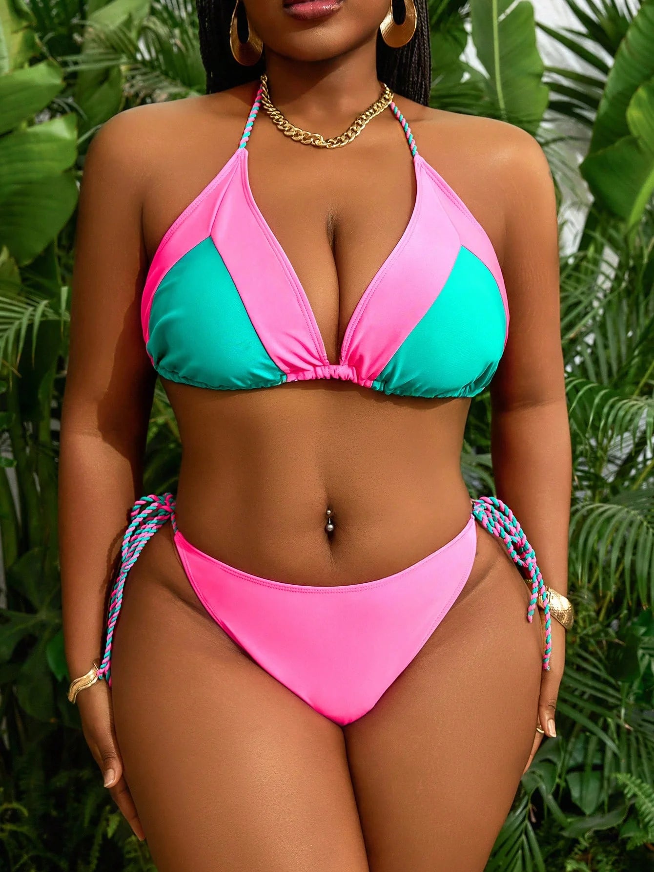 Conjunto Biquíni 3 Peças Plus Size Cérah