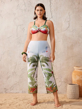Conjunto Biquíni 3 Peças Plus Size Tóvia