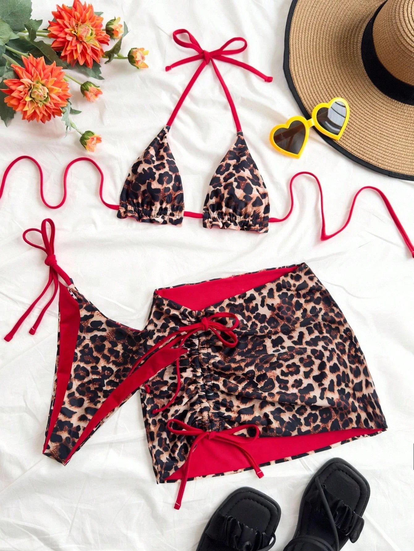 Conjunto Biquíni 3 Peças Plus Size Dálira