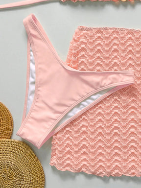 Conjunto Biquíni 3 Peças Texturizado