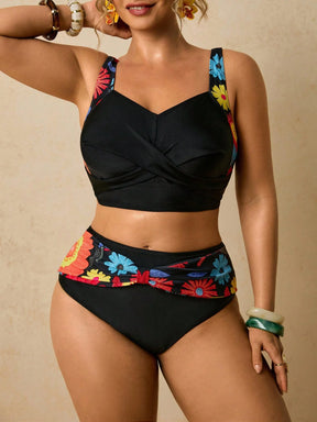 Biquíni Plus Size Floral Lilian