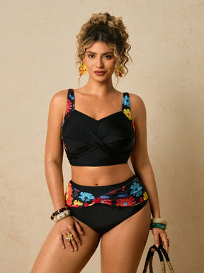 Biquíni Plus Size Floral Lilian