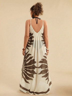 Vestido De Praia Plus Size Floral