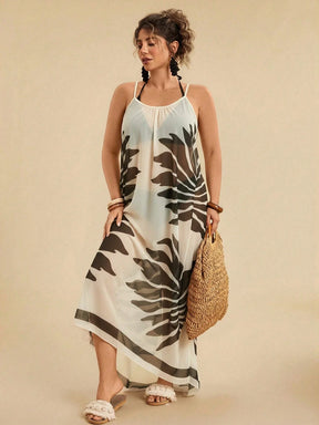 Vestido De Praia Plus Size Floral