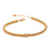 Pulseira Dourada com Cristal