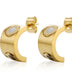 Brinco Meia Argola Banhado a Ouro